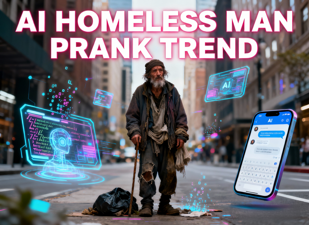 How to Make an AI Homeless Man Prank Photo with Nimg AI